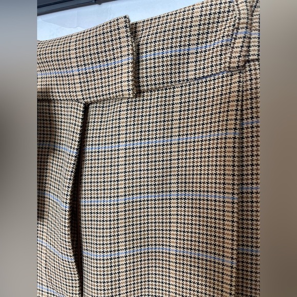 Plaid straight leg wide leg high wasted trousers size 6 - Picture 3 of 9